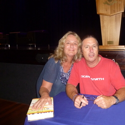 Tim Winton and Annie at launch of Eyrie in Brisbane