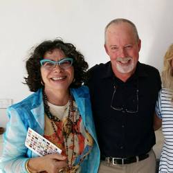 Palmira and I with Michael Robotham